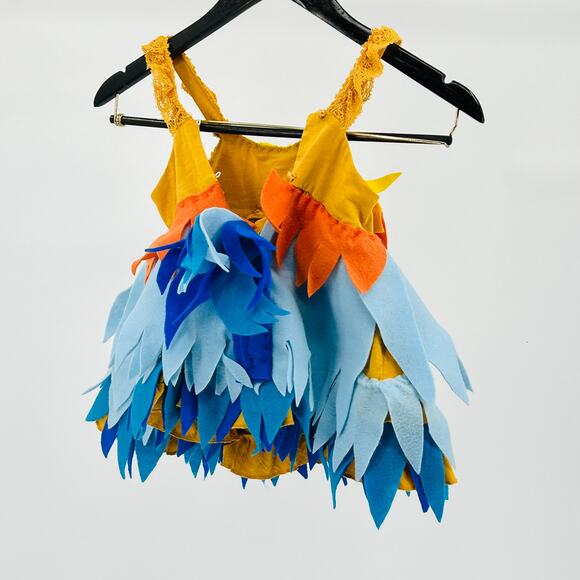 Cute Handmade Kids Felt Feather Chicken Bird Costume Dress - Picture 6 of 9